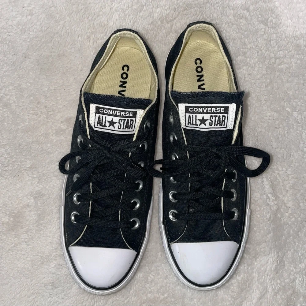 Black Platform Converse Shoes size 7 - Picture 5 of 9